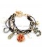 Mix Elements Retro Flower Charm Bracelet 